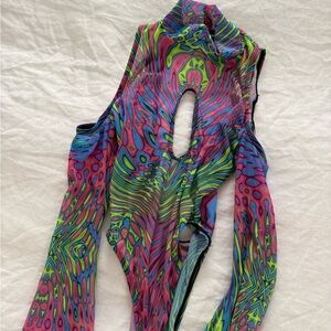 Avid Tracks Flared Sleeve Bodysuit Festival - Badinka Sz S